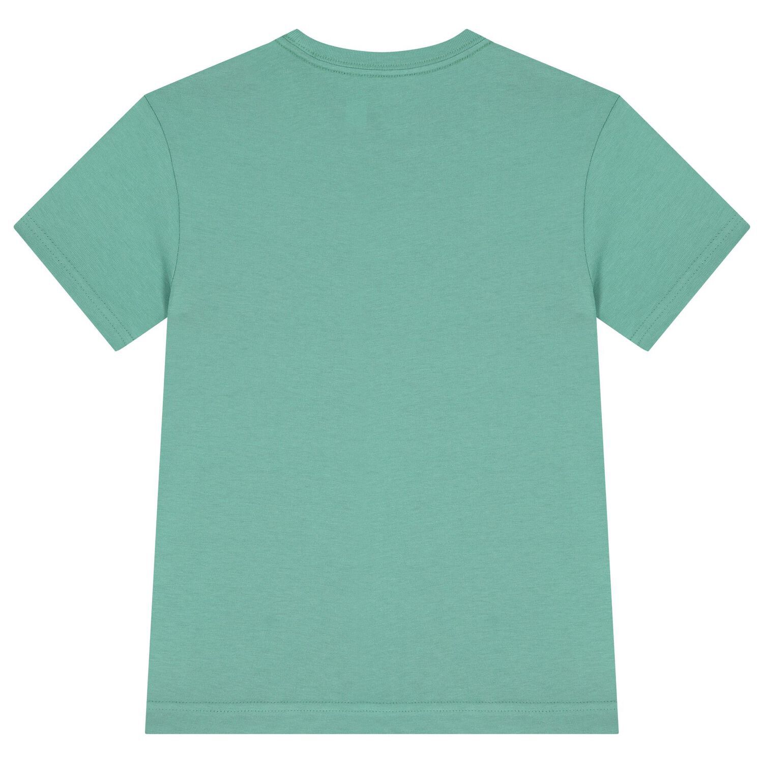 Boys Green Polo Bear Crew Neck T-Shirt, 1, hi-res