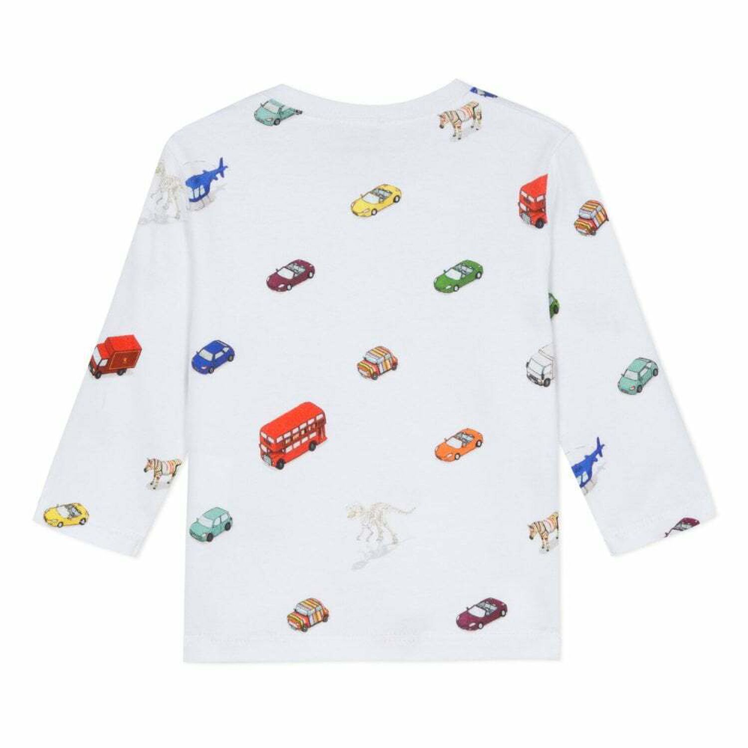 Baby Boys White Printed Top, 1, hi-res image number null