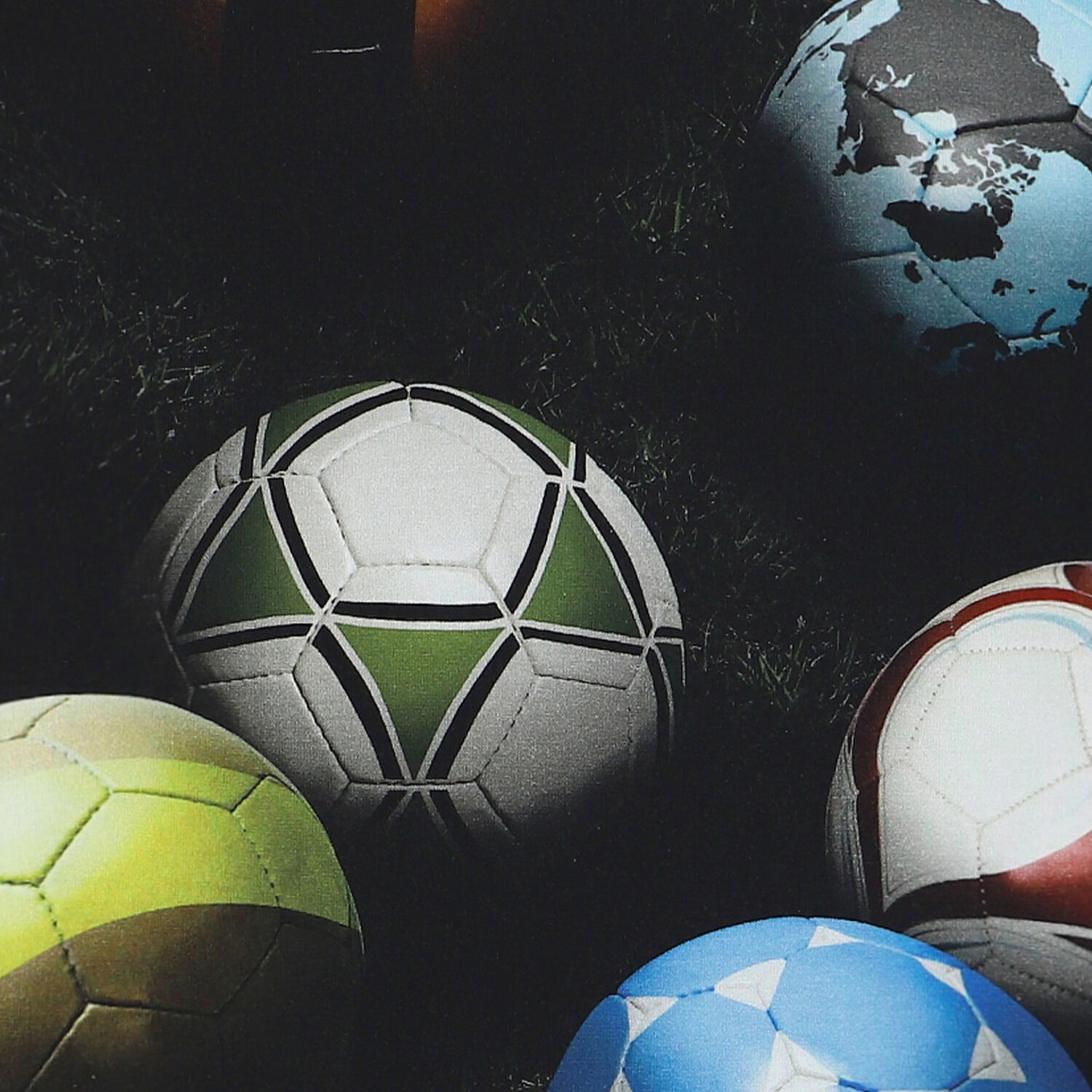 تيشيرت بطبعة كرة القدم باللون الاسود للاولاد , 1, hi-res