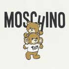 فستان بنات بشعار تيدى باللون العاجي , 1, hi-res