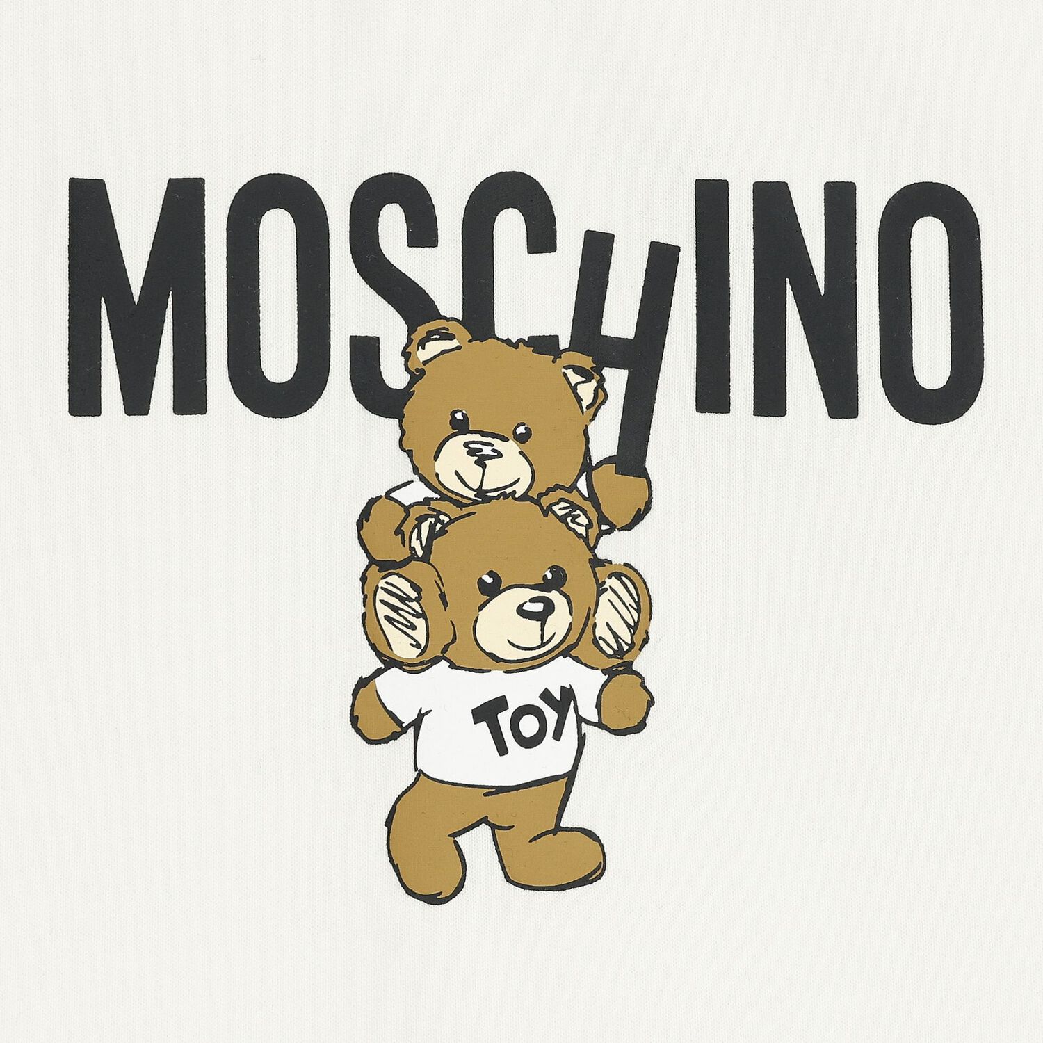 فستان بنات بشعار تيدى باللون العاجي , 1, hi-res image number null