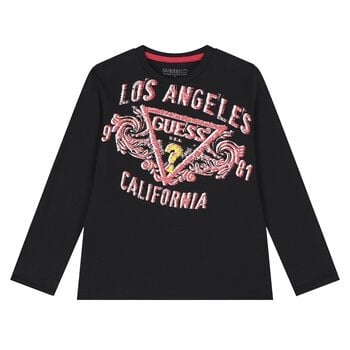 Boys Black Logo T-Shirt