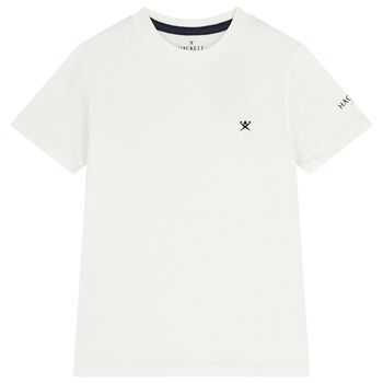 Boys White Logo T-Shirt