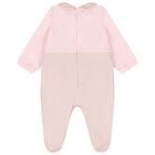 Baby Girls Pink & Gold Logo Babygrow Gift Set, 1, hi-res