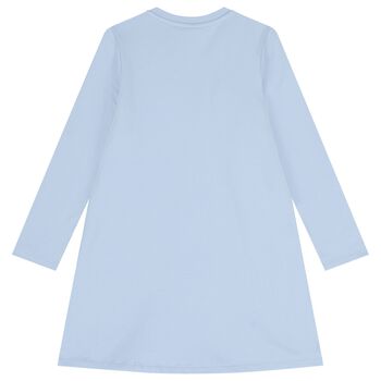 Girls Blue Swirl Dress
