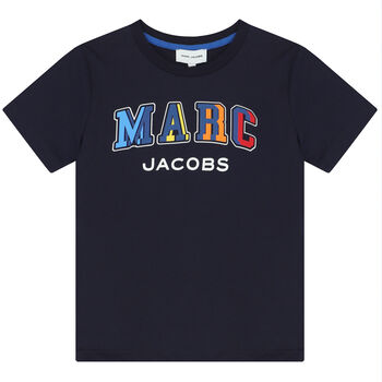 Boys Navy Blue Logo T-Shirt