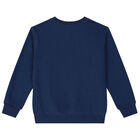 Boys Navy Blue Polo Bear Sweatshirt, 1, hi-res