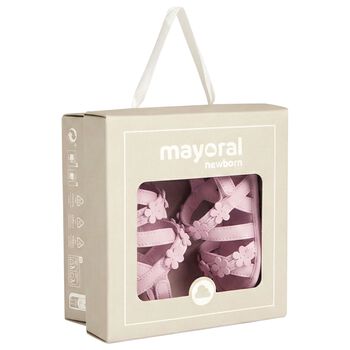 Baby Girls Pink Flower Sandals 