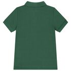 Boys Green Logo Polo Shirt , 1, hi-res