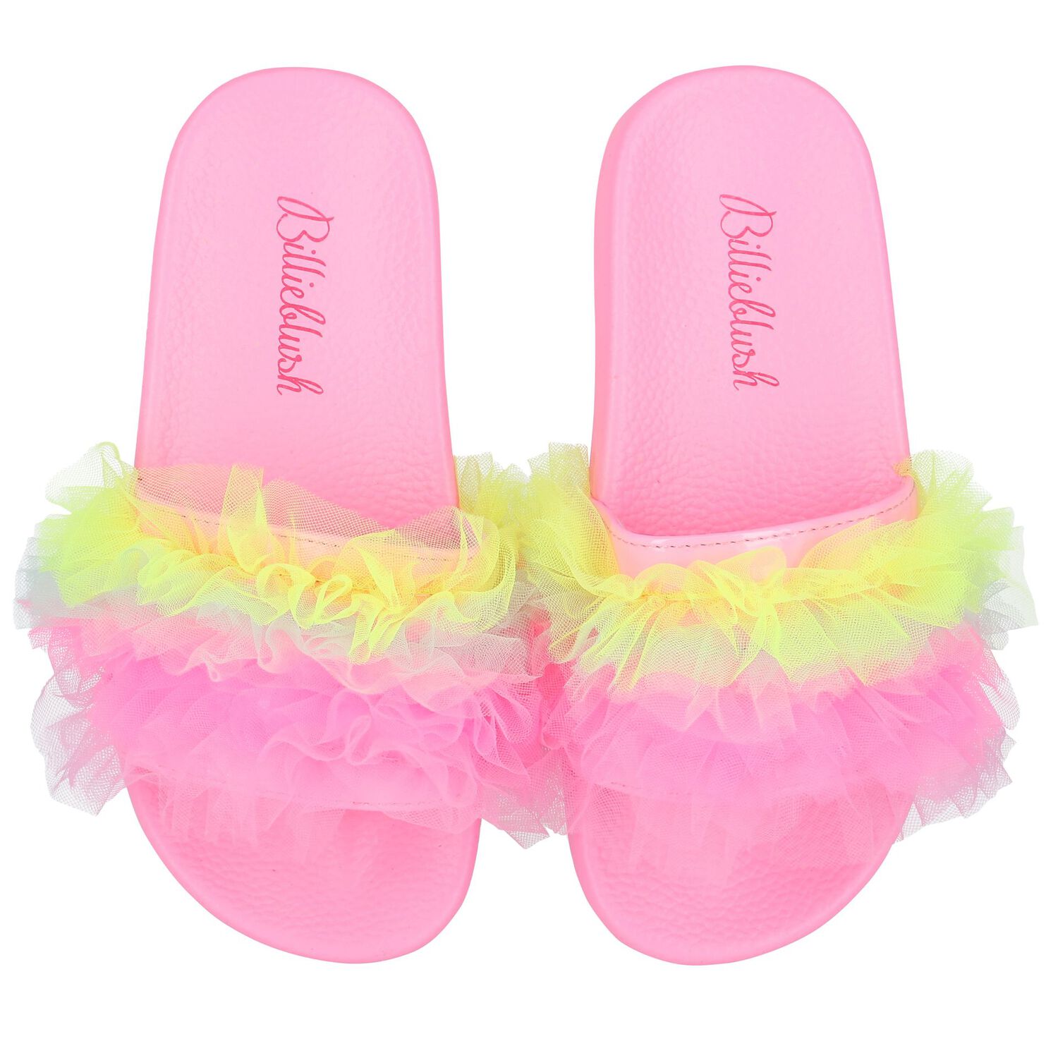 Girls Pink Tulle Sliders, 1, hi-res image number null