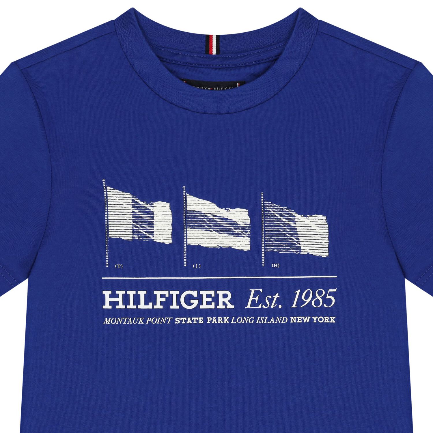 Boys Blue Logo Flag T-Shirt, 1, hi-res
