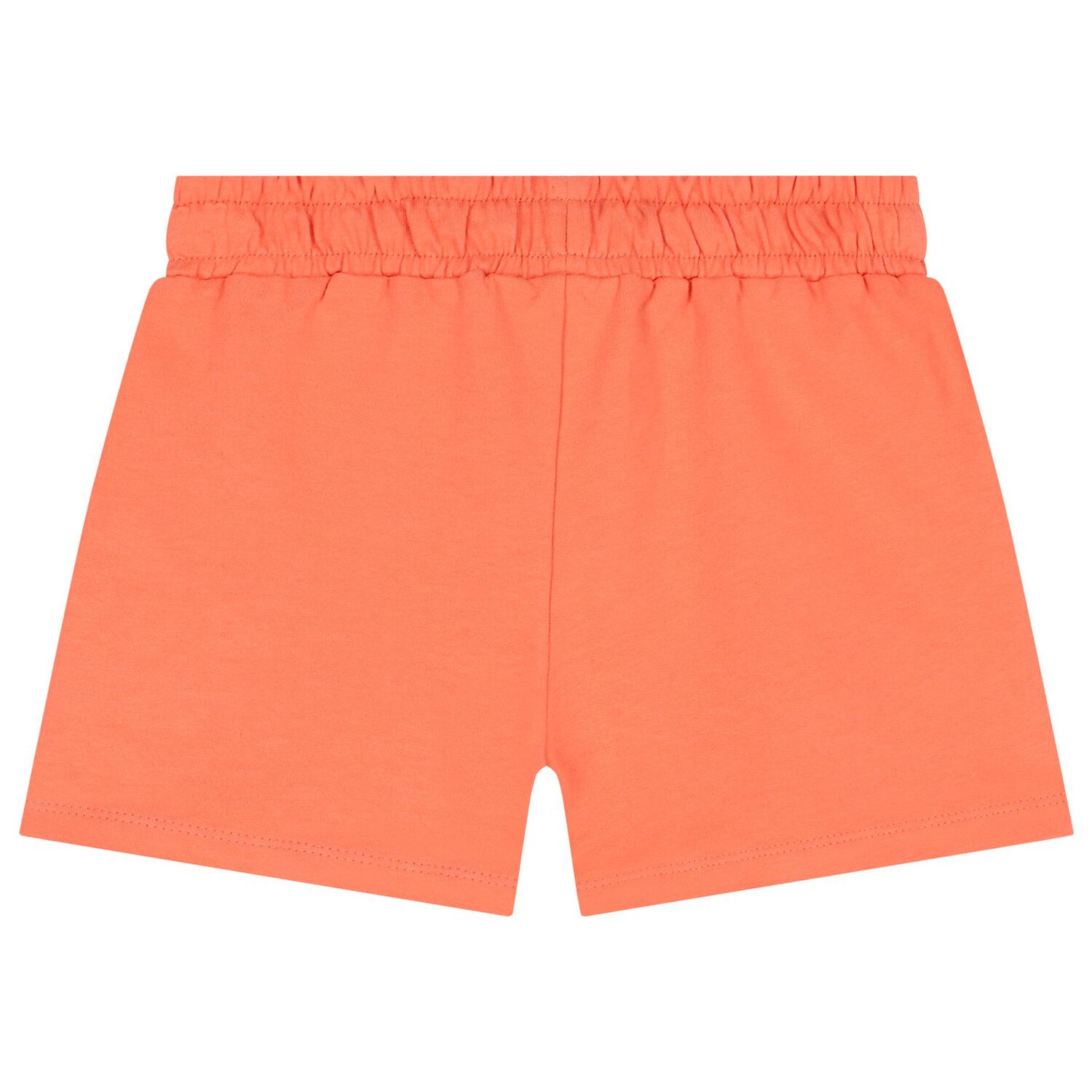 Girls Orange Diamante Heart Shorts, 1, hi-res image number null