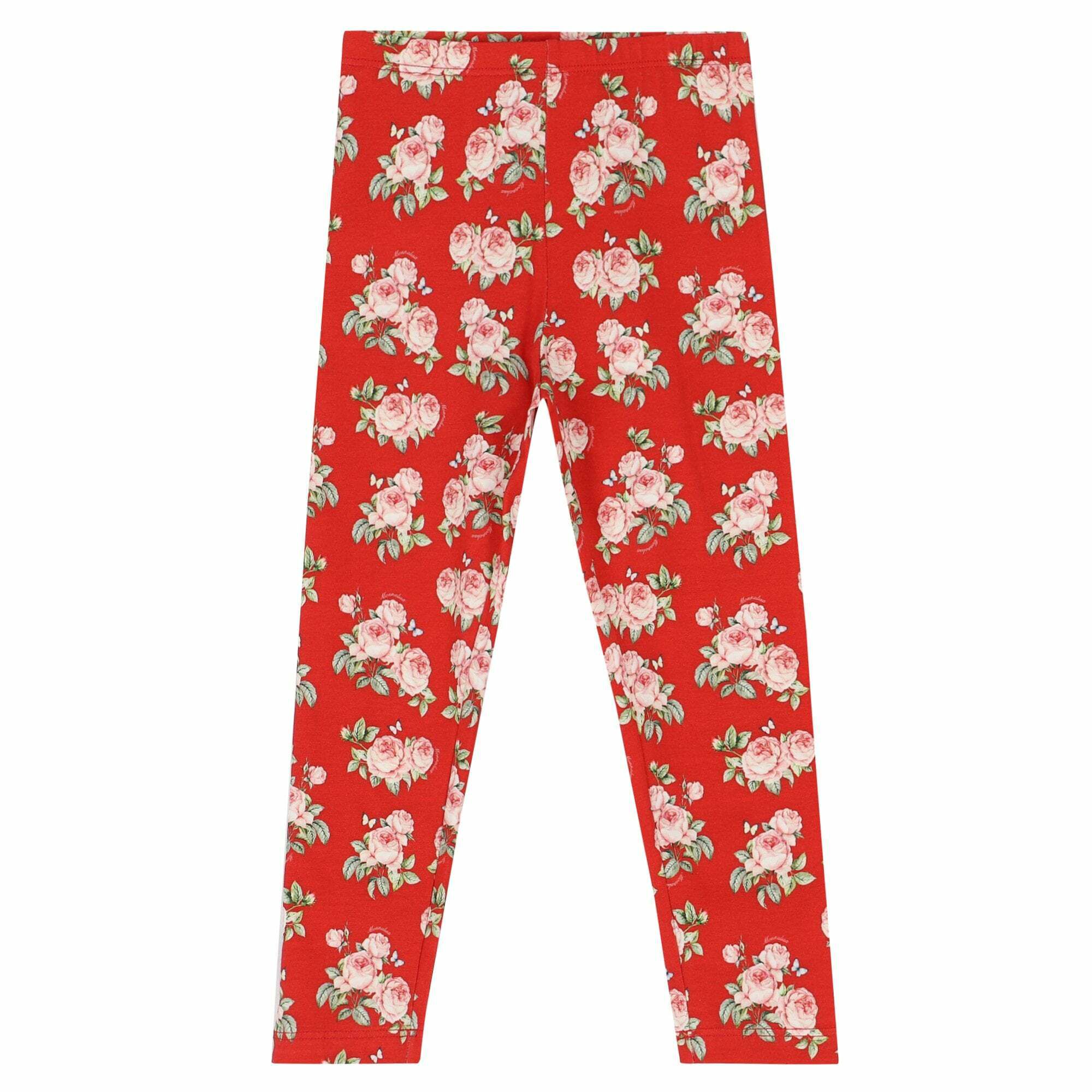 Monnalisa floral print leggings - Pink