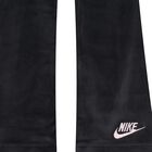 Girls Black Logo Velour Leggings, 1, hi-res