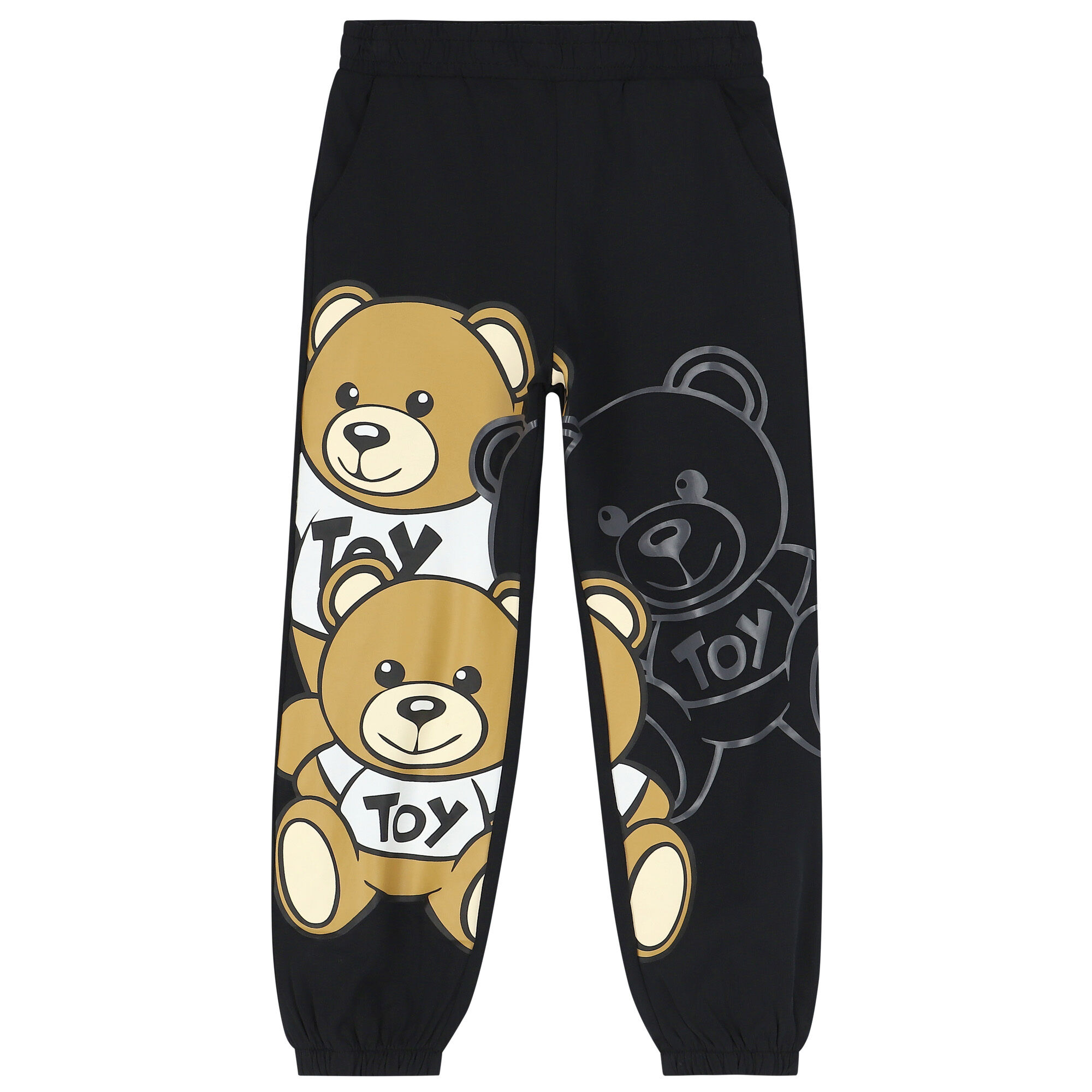 Black best sale teddy joggers