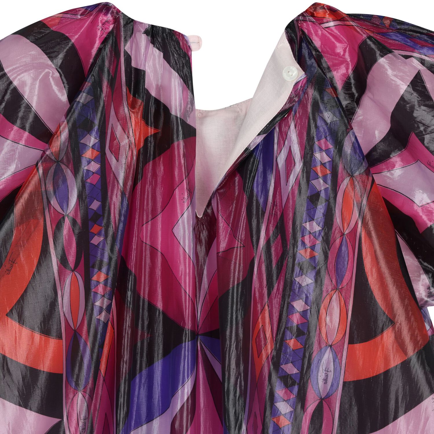 Girls Black & Pink Vortice Dress, 1, hi-res