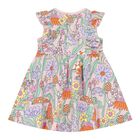 فستان بنات بطبعة الزهور باللون الوردي, 1, hi-res