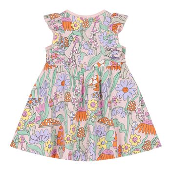 Younger Girls Pink Flower Dress