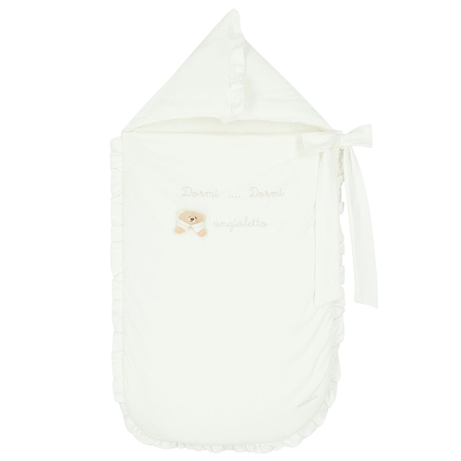 Ivory Teddy Bear Baby Nest, 1, hi-res image number null