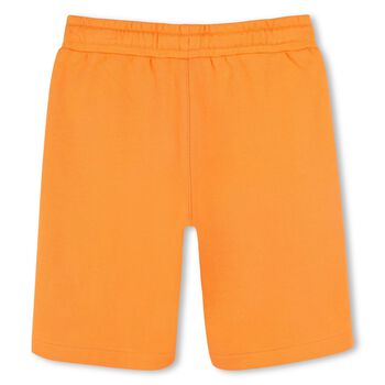 Boys Orange Logo Shorts