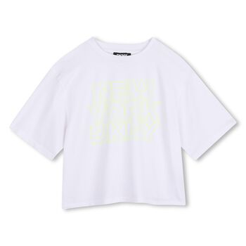 Girls White Logo T-Shirt