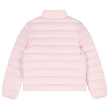 Girls Pink Logo Puffer Jacket