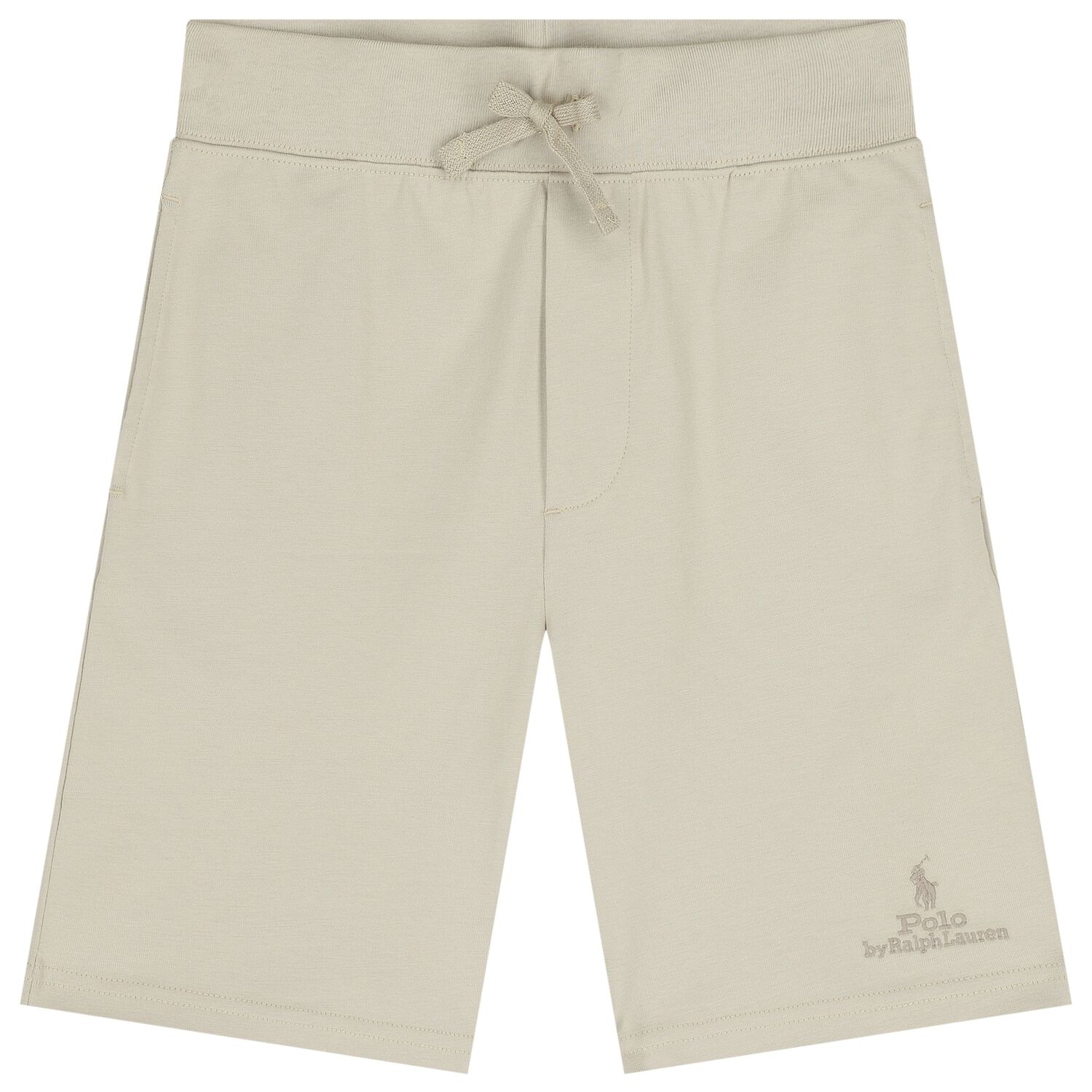 Boys Beige Logo Shorts , 1, hi-res