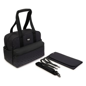 Black Logo Baby Changing Bag