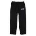 Boys Black Logo Joggers, 1, hi-res