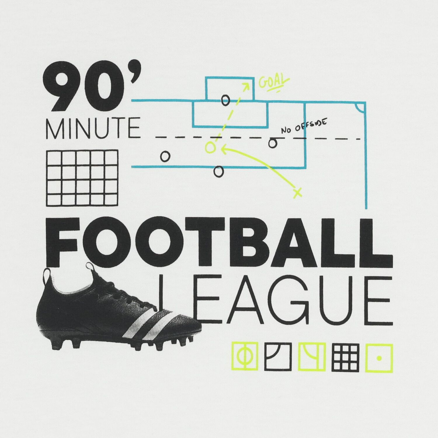 Boys White & Black Football T-Shirts ( 2 Pack ), 2, hi-res