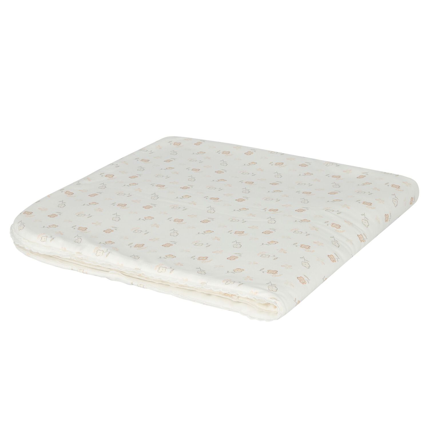 طقم بنات هدايا بالشعار باللون العاجي, 1, hi-res