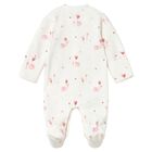 Baby Girls Ivory & Pink Babygrow, 3, hi-res