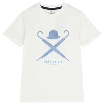 Boys White Logo T-Shirt