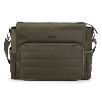 Mini Me Green Logo Changing Bag ( 39CM )