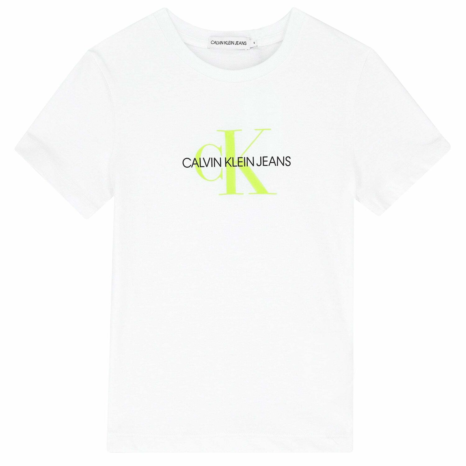 Girls White Logo T-Shirt, 4, hi-res image number null