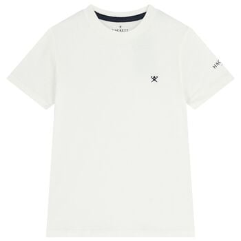 Boys White Logo T-Shirt