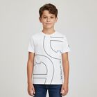 Boys White Logo T-Shirt, 1, hi-res