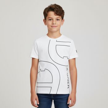 Boys White Logo T-Shirt