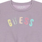 Girls Purple Logo Dress, 1, hi-res