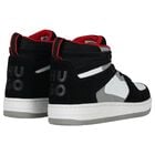 Boys Black & White Logo Trainers, 1, hi-res