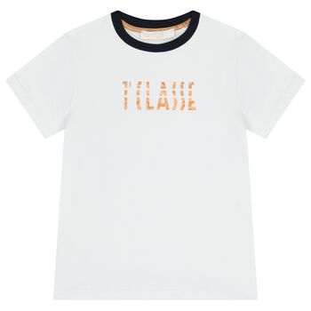Boys White Logo T-Shirt