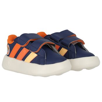 Boys Navy Blue Disney Grand Court Trainers