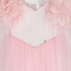 Girls Cendice Pink Organza Floral & Tulle Cape Dress, 2, hi-res