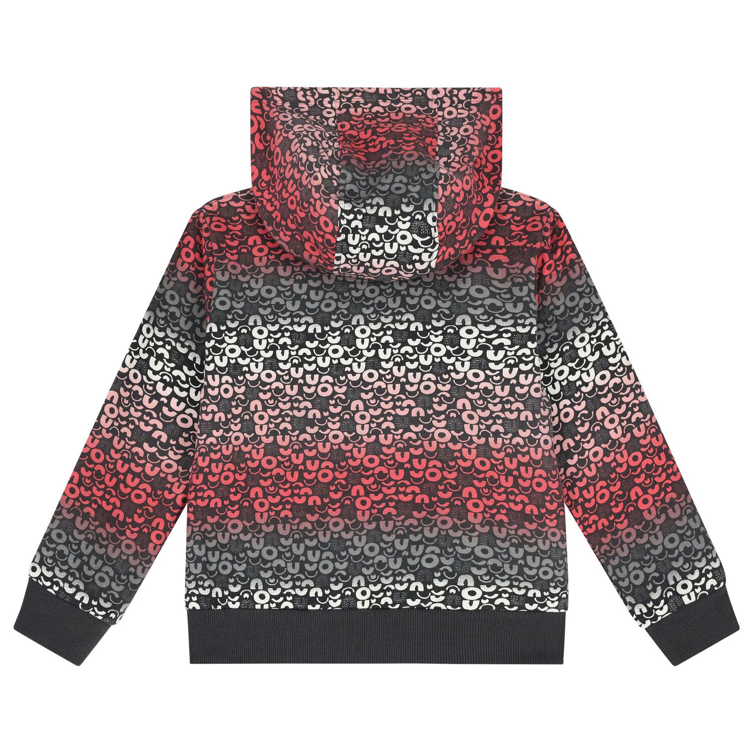Girls Multi-Coloured Hooded Zip Up Top, 1, hi-res image number null