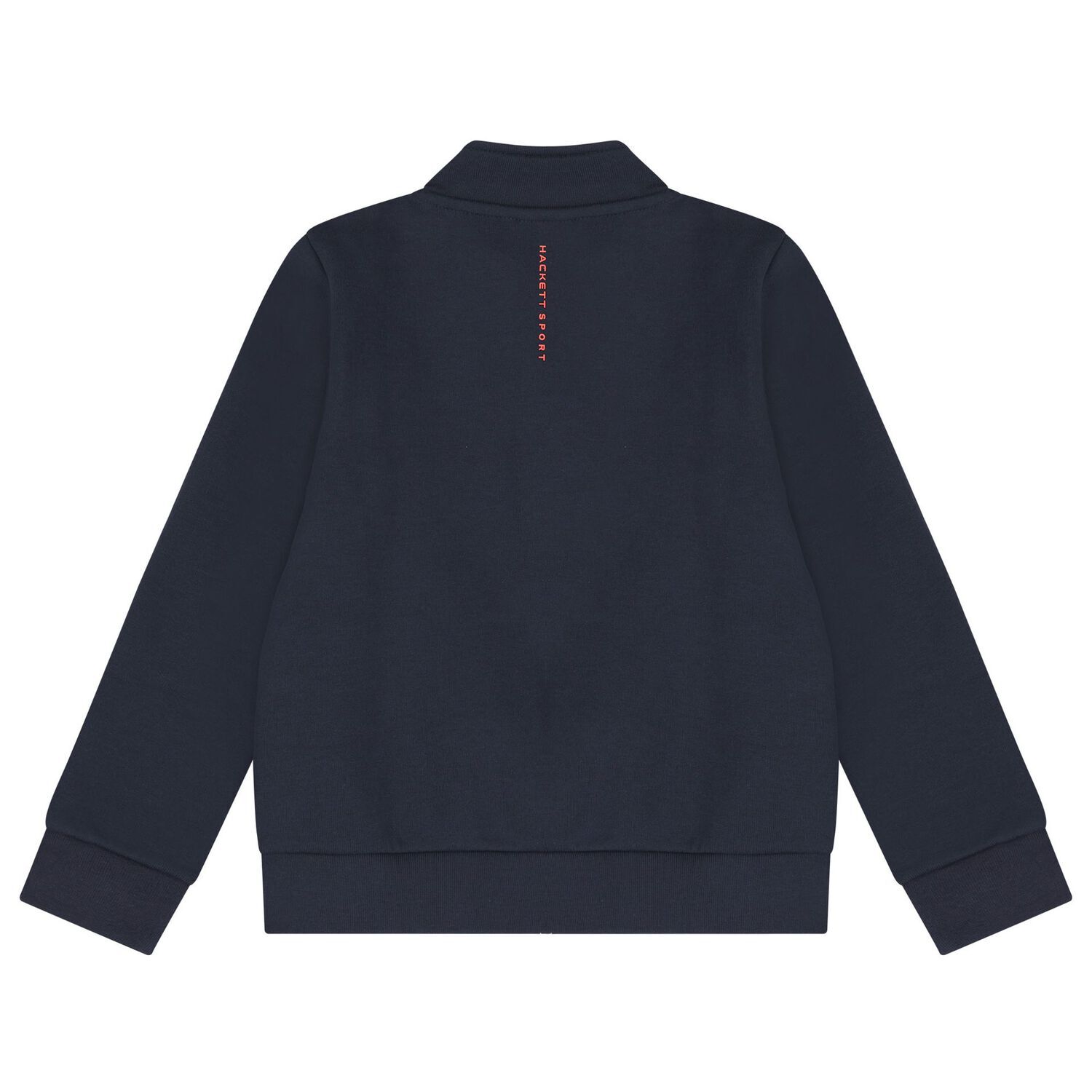 Boys Navy Blue Logo Zip Up Top, 1, hi-res image number null