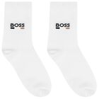 Boys White Logo Socks ( 2-Pack ), 2, hi-res