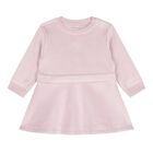 Baby Girls Pink Velour Dress, 1, hi-res