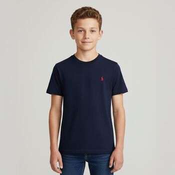 Boys Navy Logo T-Shirt