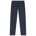 Boys Navy Blue Trousers, 2, hi-res
