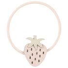 مشابك شعر بنات بالفراولة باللون الوردى والعاجى, 1, hi-res